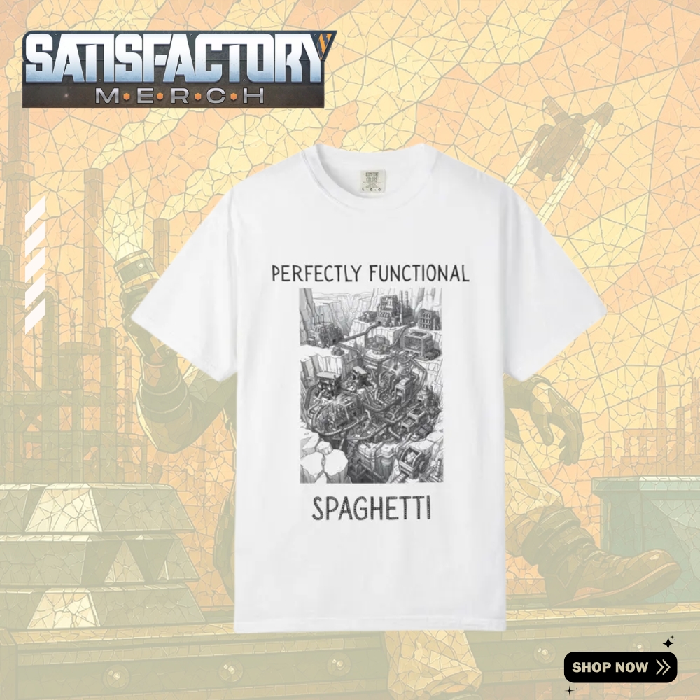 Satisfactory Gaming T Shirt - Satisfactory Merch