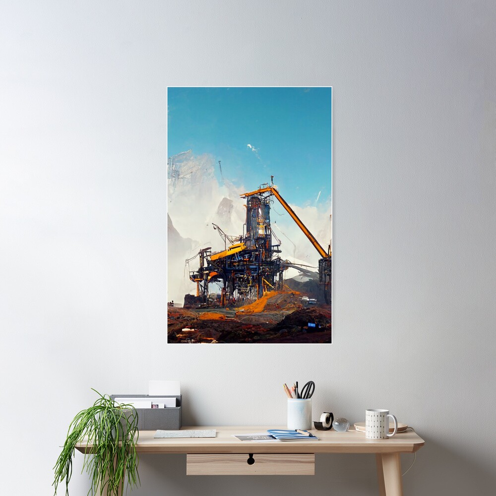Satisfactory Industrial World Artwork Poster - Image 2
