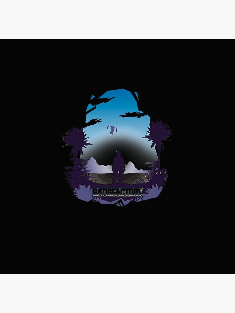Satisfactory Resource Management Game Throw Pillow - Image 2