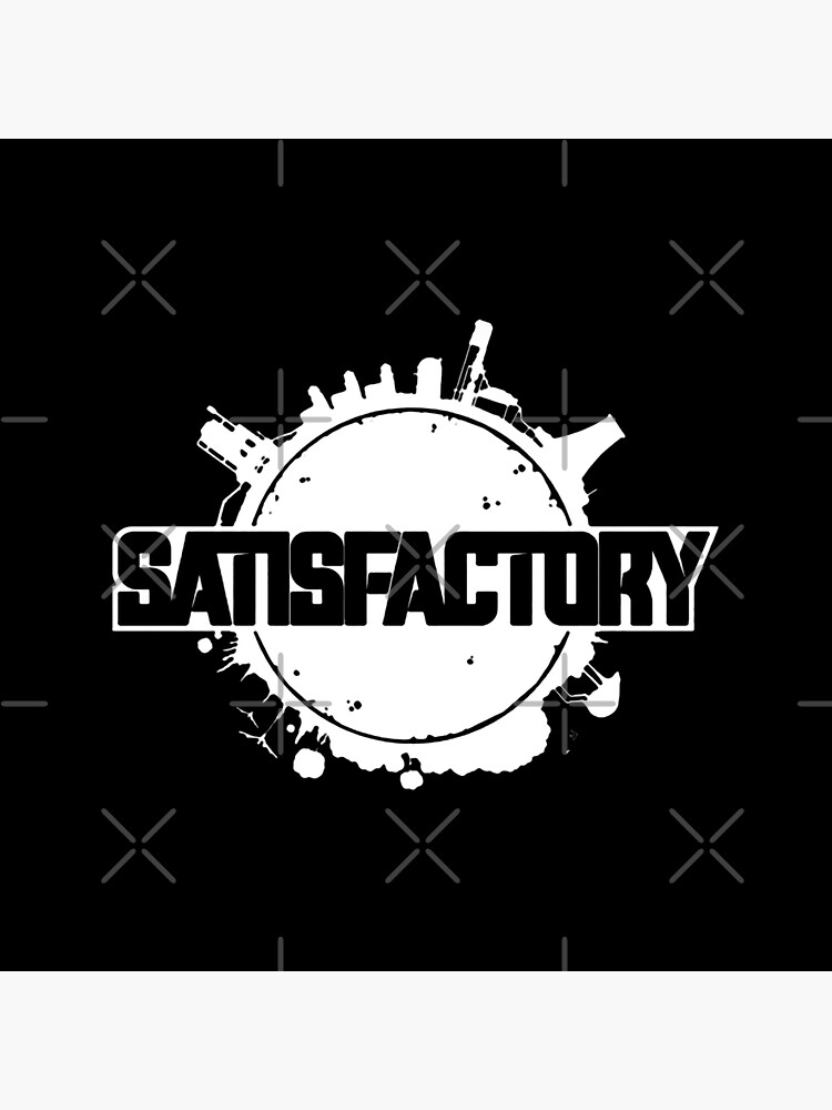 Satisfactory Classic Early Access Logo Throw Pillow - Image 2