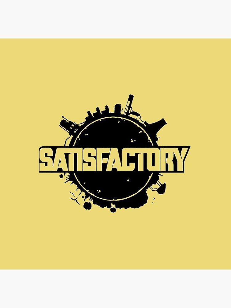 Satisfactory Industrial Factory Design Throw Pillow - Image 2