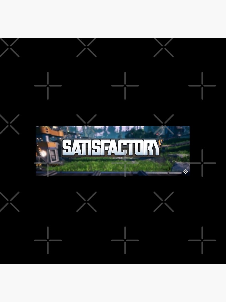 Satisfactory Official Game Logo Throw Pillow - Image 2
