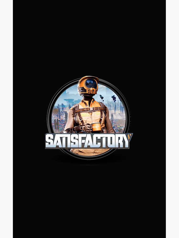 Satisfactory Factory Building Game Shower Curtain - Image 2