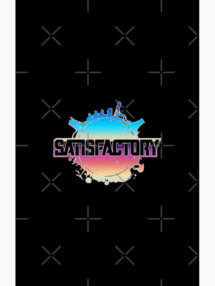 Satisfactory Early Access Logo Design Shower Curtain - Image 2
