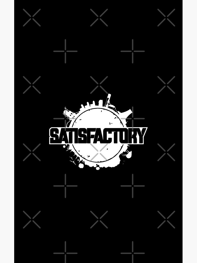 Satisfactory Vintage Early Access Logo Shower Curtain - Image 2