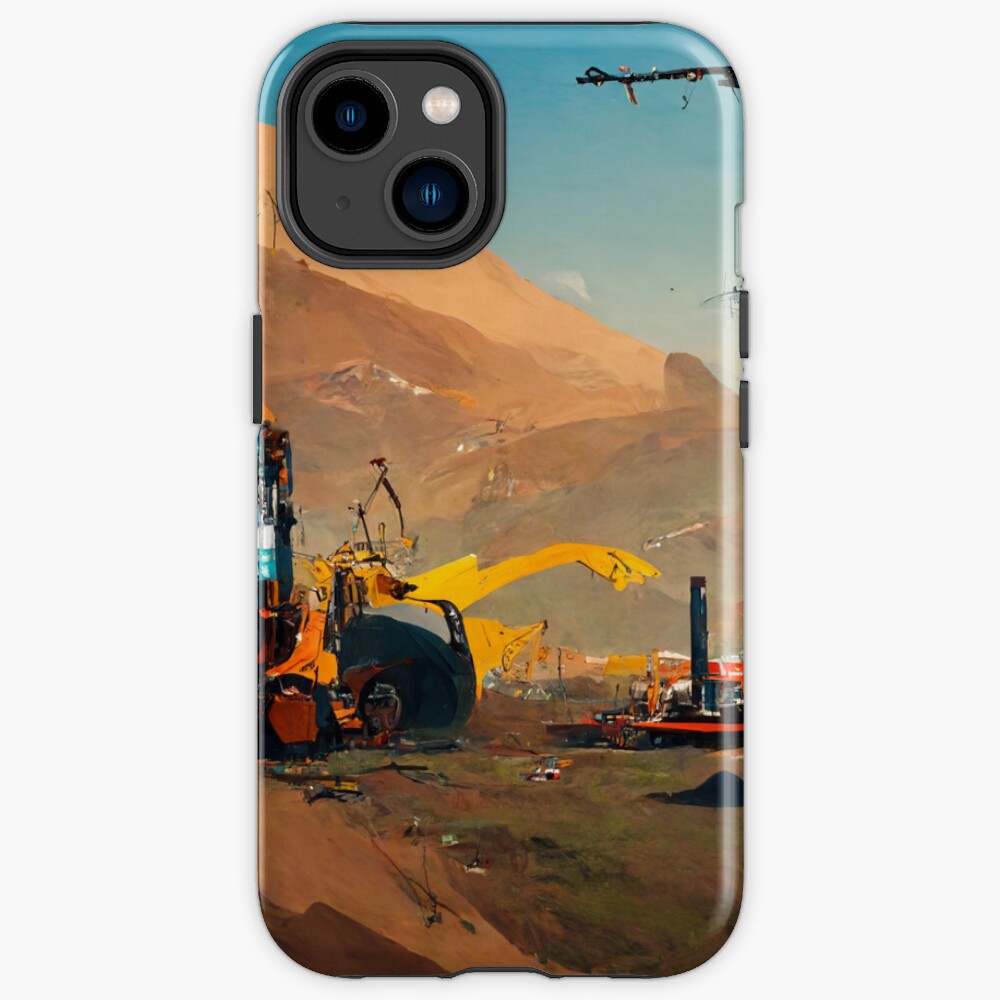 Satisfactory Scenic Factory Artwork Iphone Case