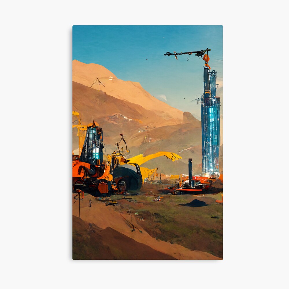 Satisfactory Scenic Factory Artwork Poster