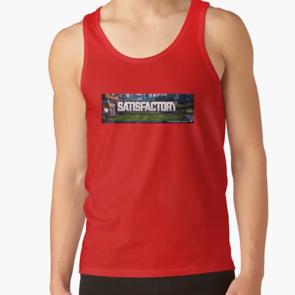 Satisfactory Game Hd Vector Logo Tank Top - Image 4