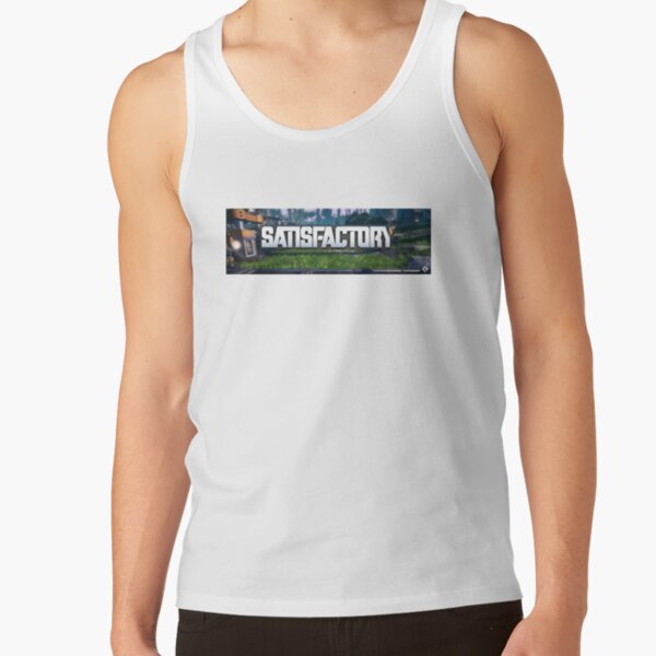 Satisfactory Game Hd Vector Logo Tank Top - Image 2