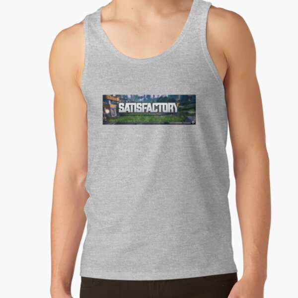 Satisfactory Game Hd Vector Logo Tank Top - Image 3