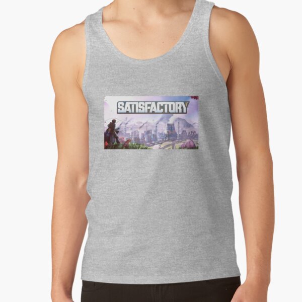 Satisfactory Infinite Factory Grid Tank Top - Image 3