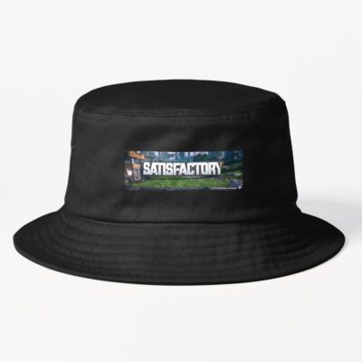 Satisfactory Game Hd Logo Bucket Hat
