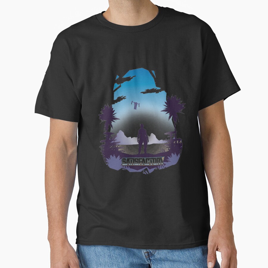 Satisfactory Game Official Logo T-shirt - Image 2