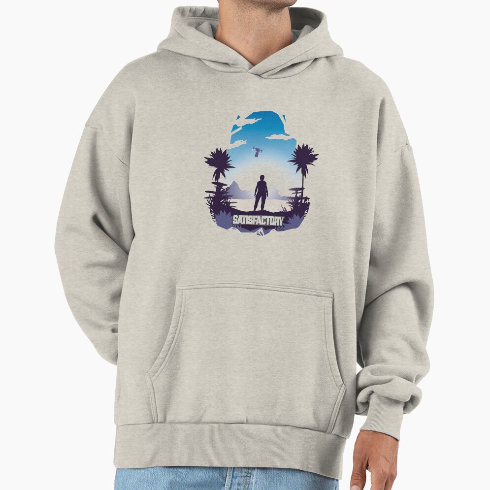 Satisfactory Game Official Logo Hoodie - Image 3