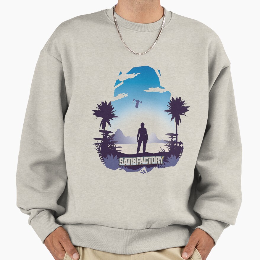 Satisfactory Game Official Logo Sweatshirt - Image 3