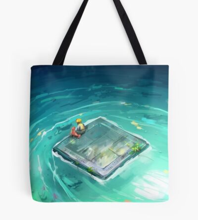 Satisfactory Alien Planet Raft Artwork Tote Bag