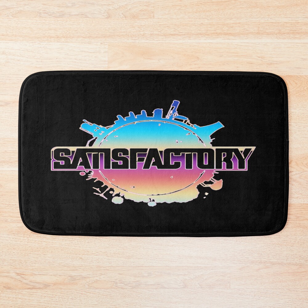 Satisfactory Early Access Logo Design Bath Mat