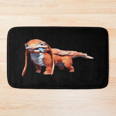 Satisfactory Friendly Lizard Doggo Bath Mat