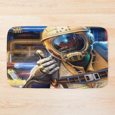 Satisfactory Resource Automation Game Bath Mat