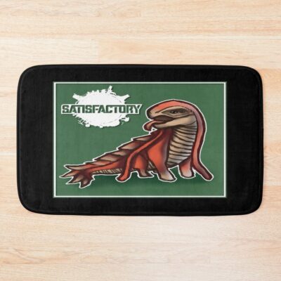 Satisfactory Cute Lizard Doggo Companion Bath Mat