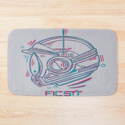 Satisfactory Neon Factory Aesthetic Bath Mat