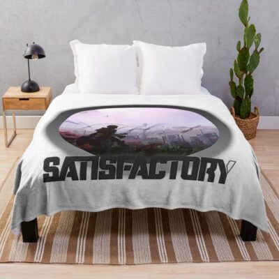 Satisfactory Pioneer Exploration Mission Throw Blanket