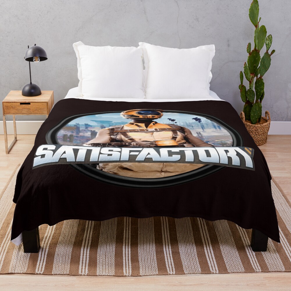 Satisfactory Pioneer Utility Gear Throw Blanket