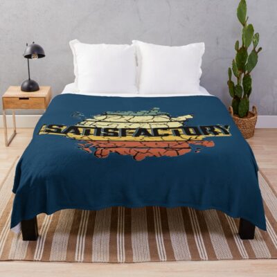 Satisfactory Prime Factory Edition Throw Blanket