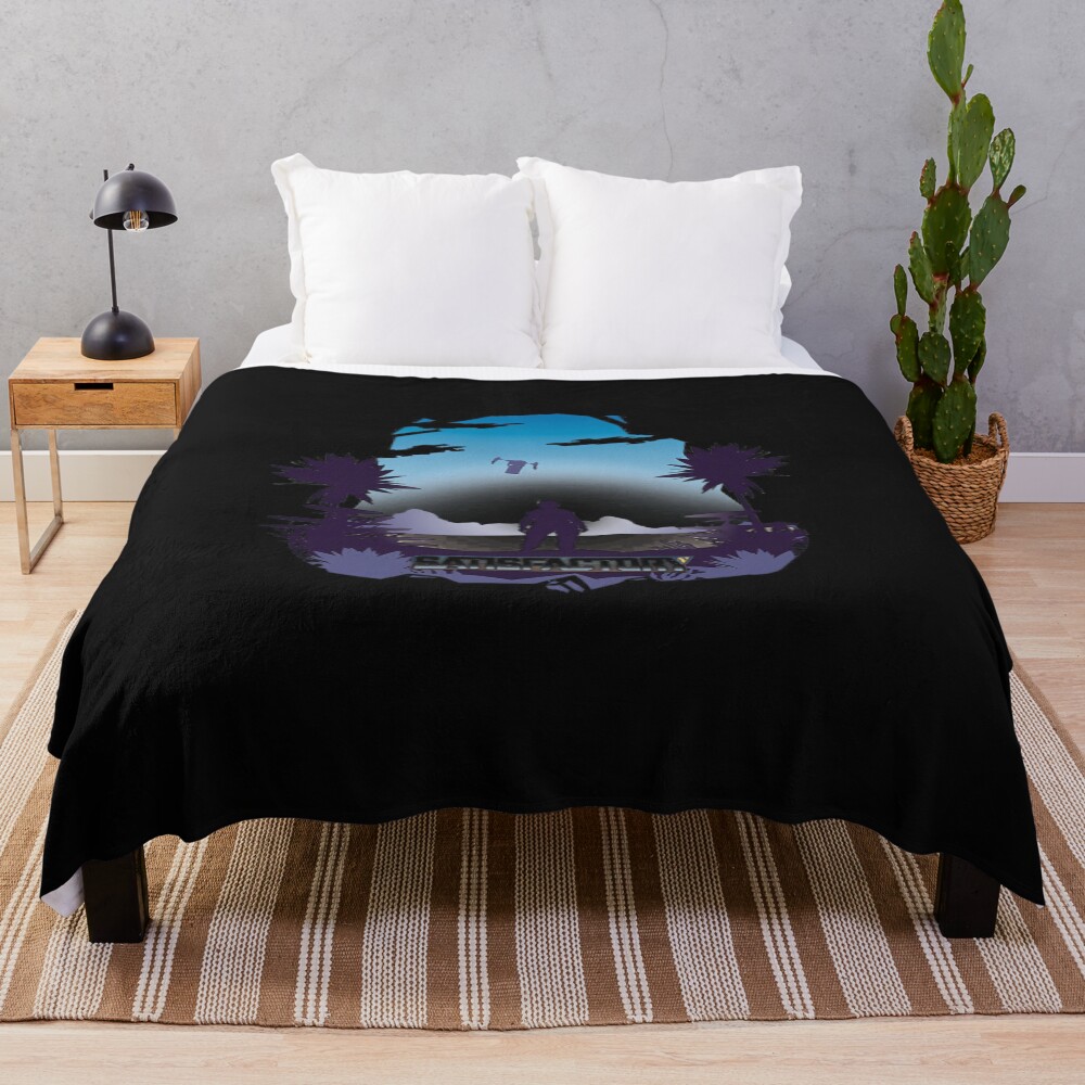 Satisfactory Resource Management Game Throw Blanket