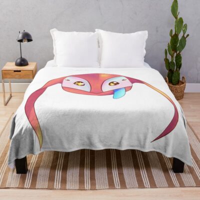 Satisfactory Lizard Doggo Sticker Throw Blanket
