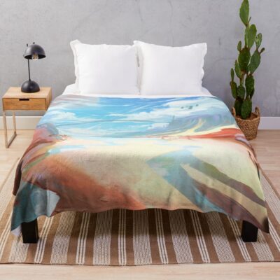 Satisfactory Dune Desert Landscape Art Throw Blanket
