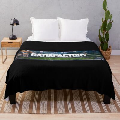 Satisfactory Official Game Logo Throw Blanket
