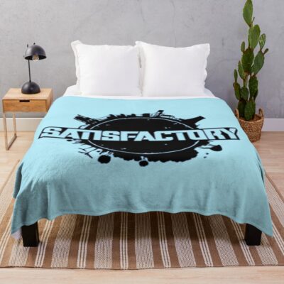 Satisfactory Vintage Logo Design Throw Blanket