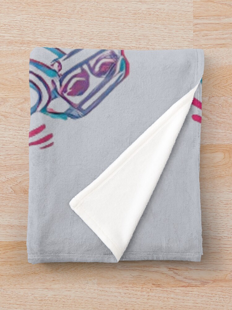 Satisfactory Neon Factory Aesthetic Throw Blanket - Image 2
