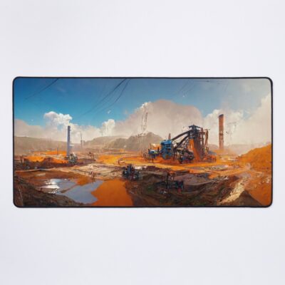 Satisfactory Alien Planet Landscape Mouse Pad