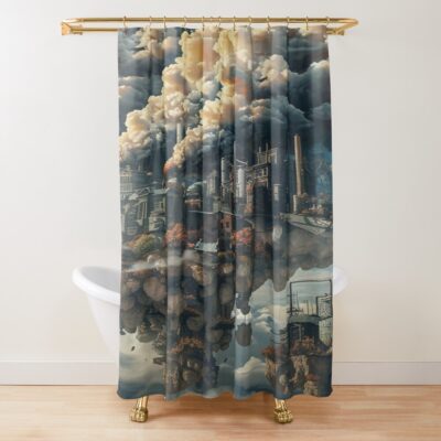 Satisfactory Resource Extraction Base Shower Curtain