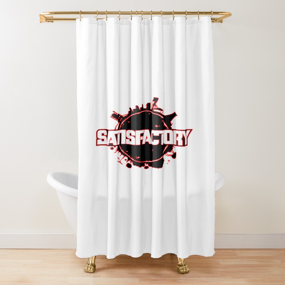 Satisfactory Classic Early Access Logo Shower Curtain