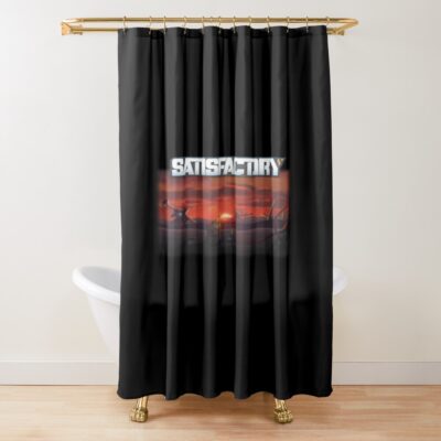 Satisfactory Early Access Edition Shower Curtain