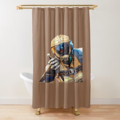 Satisfactory Pioneer Engineer Suit Shower Curtain