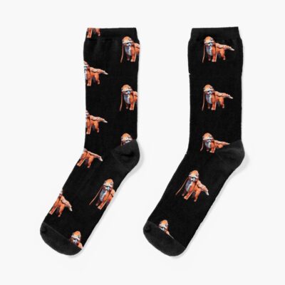 Satisfactory Friendly Lizard Doggo Socks