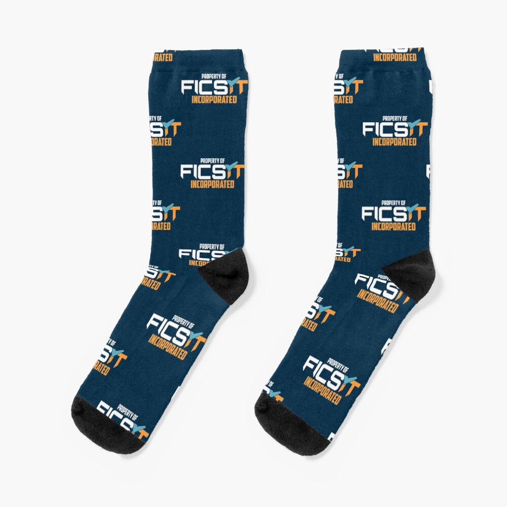 Satisfactory Ficsit Property Emblem Socks