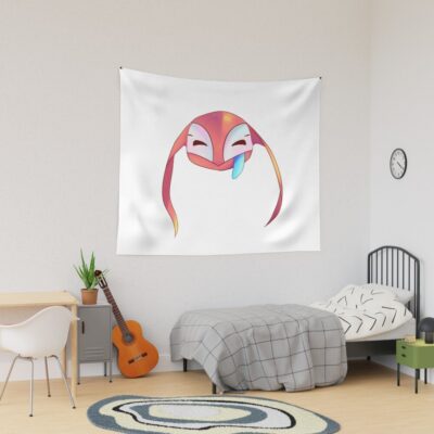 Satisfactory Happy Doggo Sticker Tapestry
