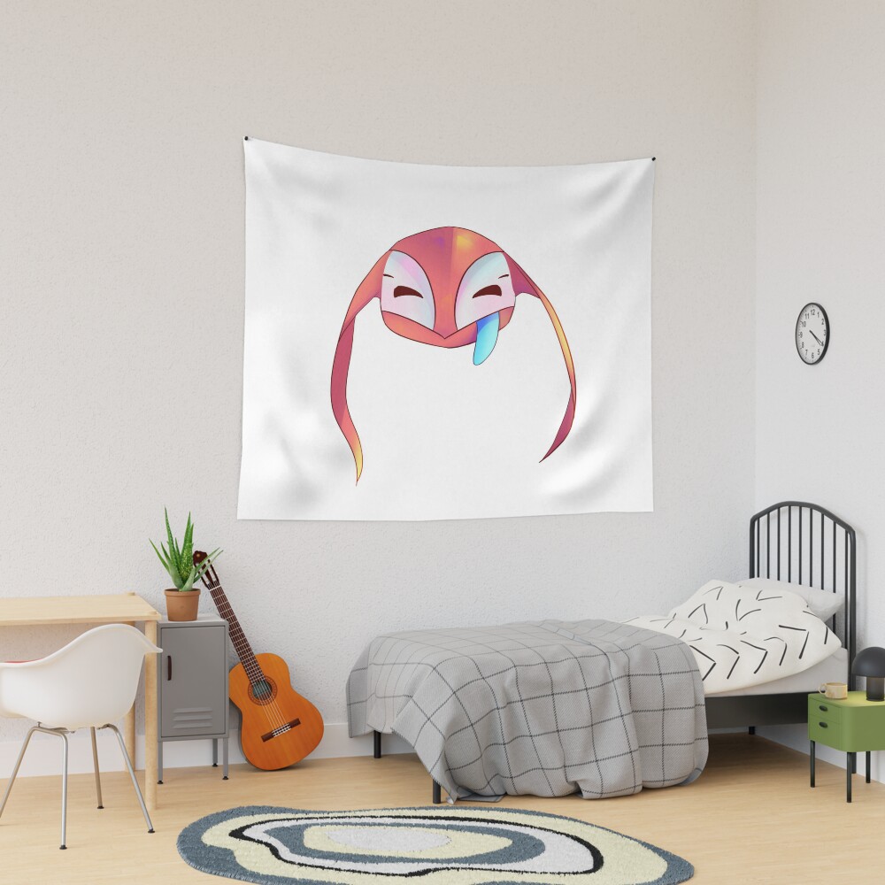 Satisfactory Happy Doggo Sticker Tapestry