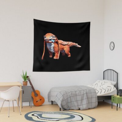 Satisfactory Friendly Lizard Doggo Tapestry