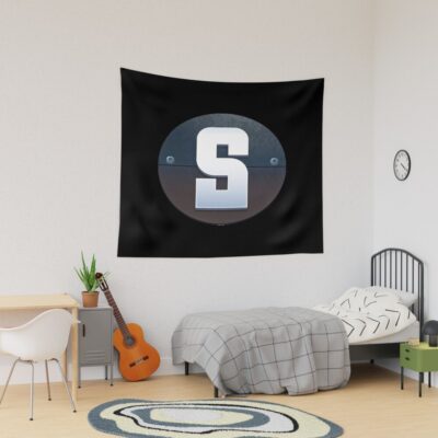 Satisfactory Official Logo Design Tapestry