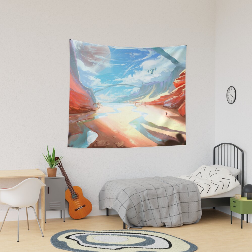 Satisfactory Dune Desert Landscape Art Tapestry