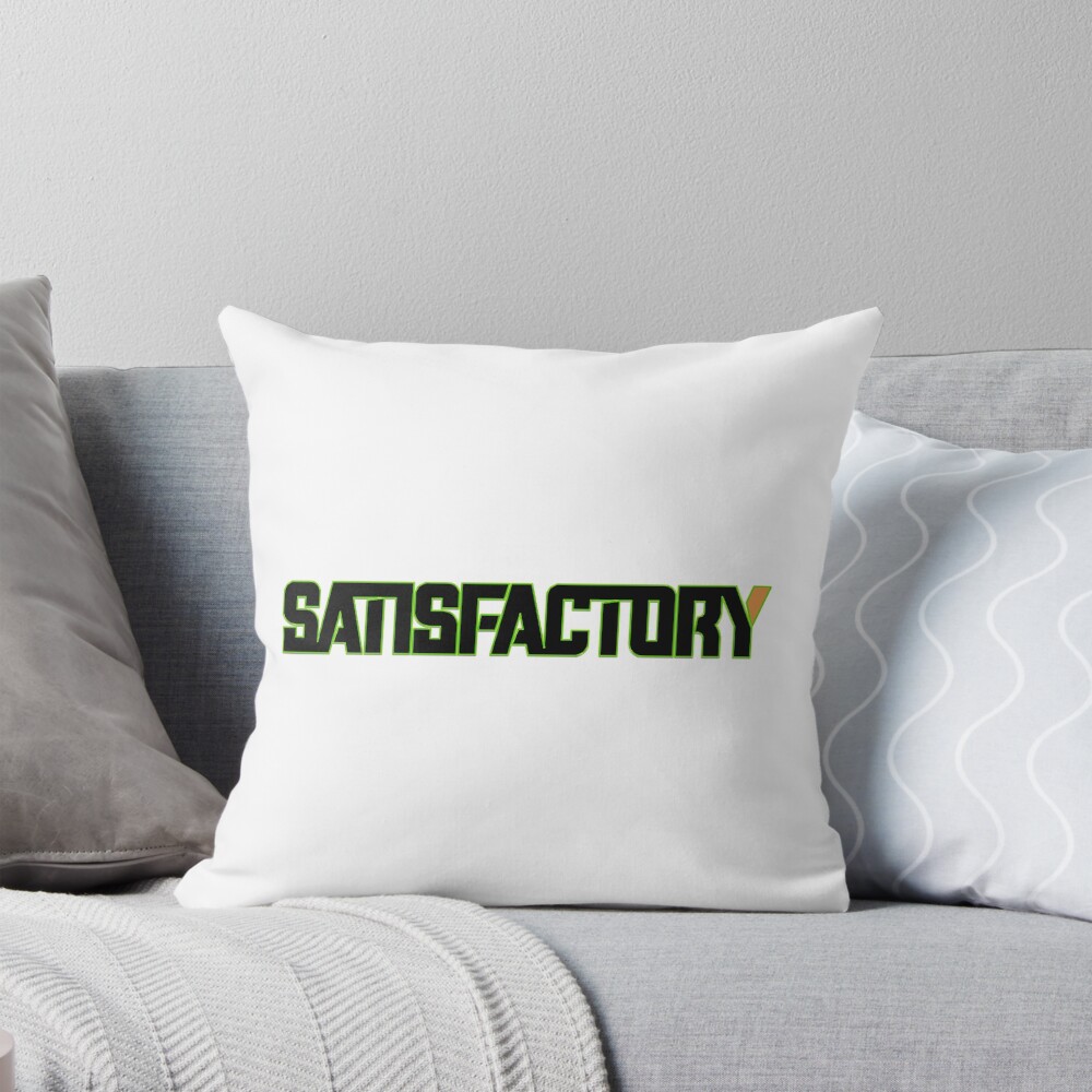 Satisfactory Conveyor Belt Empire Throw Pillow