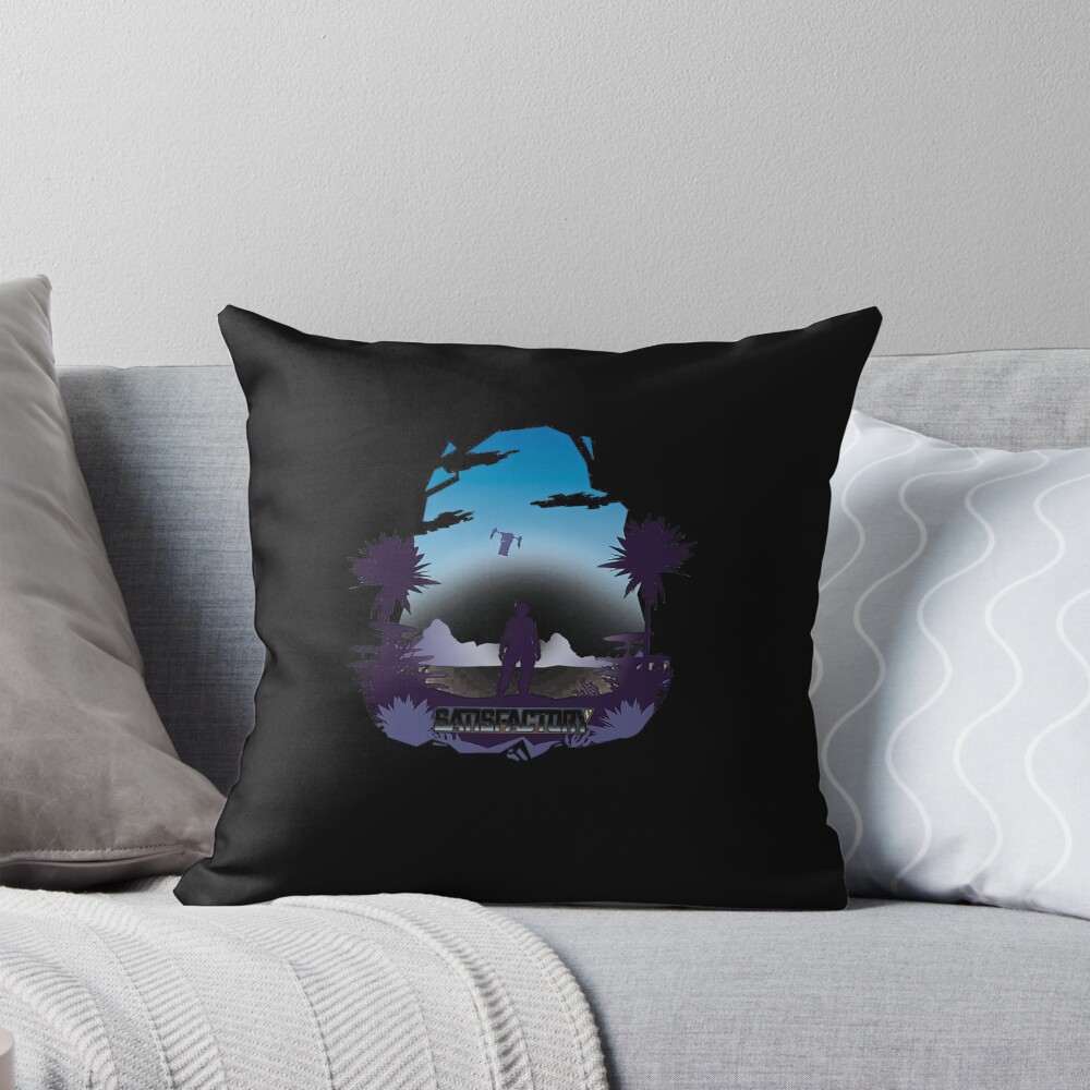 Satisfactory Resource Management Game Throw Pillow