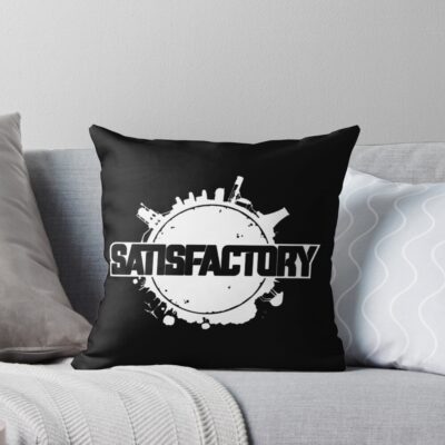 Satisfactory Classic Early Access Logo Throw Pillow