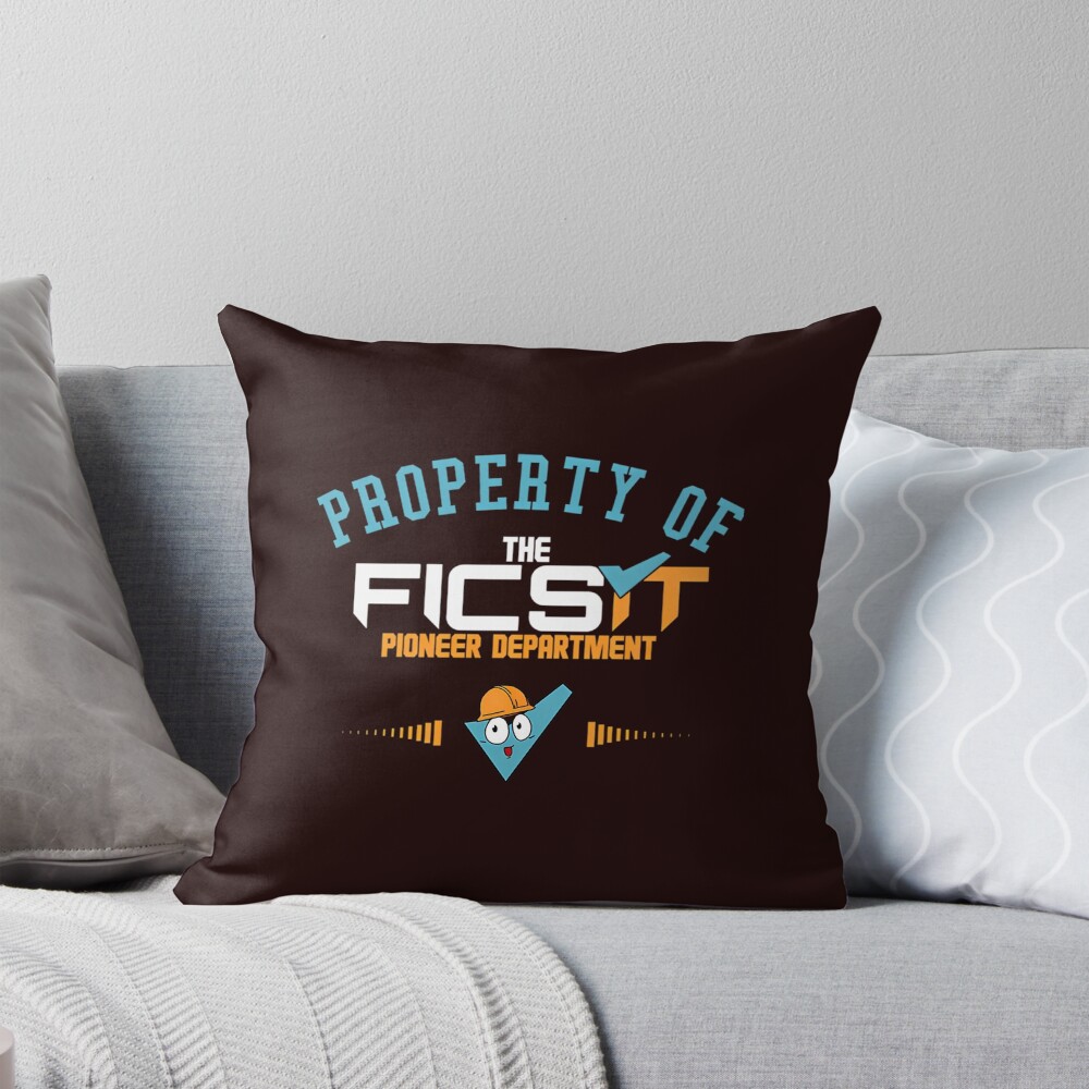 Satisfactory Ficsit Pioneers Department Throw Pillow